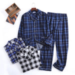 Nightfall Wilderness Plaid Pants 100% Cotton Mens Pajama Set | Hypoallergenic - Allergy Friendly - Naturally Free