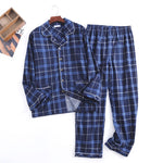 Nightfall Wilderness Plaid Pants 100% Cotton Mens Pajama Set | Hypoallergenic - Allergy Friendly - Naturally Free