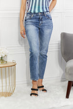 Ocean Berry High Rise Cotton Denim Jeans | Hypoallergenic - Allergy Friendly - Naturally Free