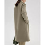 Olive Frost Cashmere Wool Womens Coat | Hypoallergenic - Allergy Friendly - Naturally Free