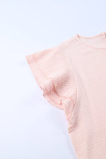 Opal Garden Flutter Sleeve 100% Cotton Blouse | Hypoallergenic - Allergy Friendly - Naturally Free