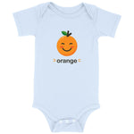 Orange Bloom Organic Cotton Baby Graphic Onesie | Hypoallergenic - Allergy Friendly - Naturally Free