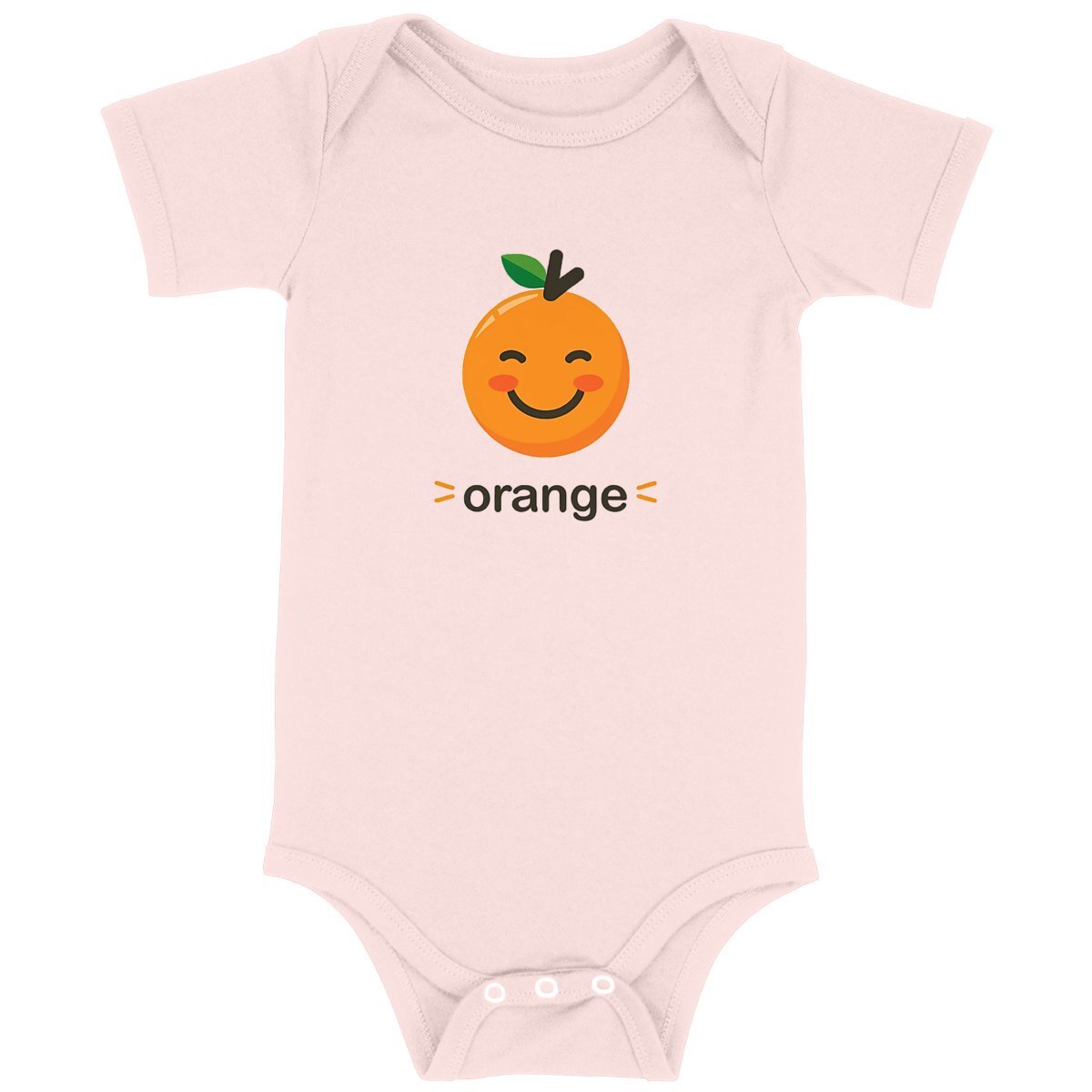 Orange Bloom Organic Cotton Baby Graphic Onesie | Hypoallergenic - Allergy Friendly - Naturally Free