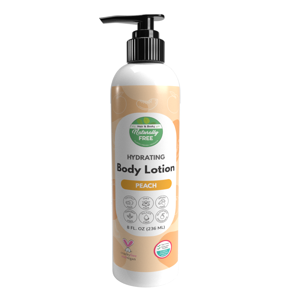Peach Hydrating Body Lotion | Hypoallergenic - Allergy Friendly - Naturally Free