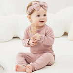 Peach Lantana Stripes 2 Pcs Bamboo Baby Pajama Set | Hypoallergenic - Allergy Friendly - Naturally Free