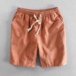 Peach Medley Linen Mens Shorts | Hypoallergenic - Allergy Friendly - Naturally Free