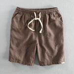 Peach Medley Linen Mens Shorts | Hypoallergenic - Allergy Friendly - Naturally Free