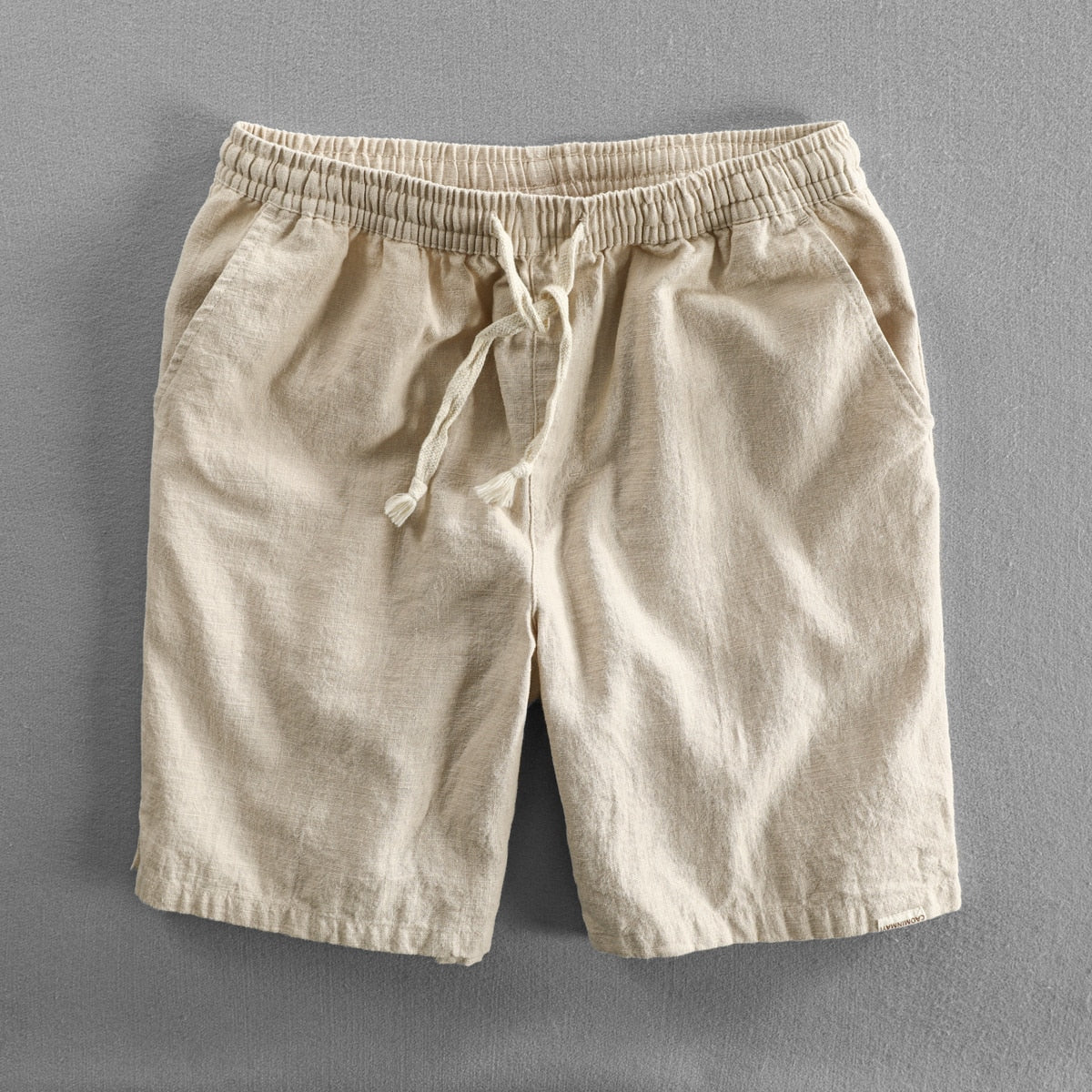 Peach Medley Linen Mens Shorts | Hypoallergenic - Allergy Friendly - Naturally Free