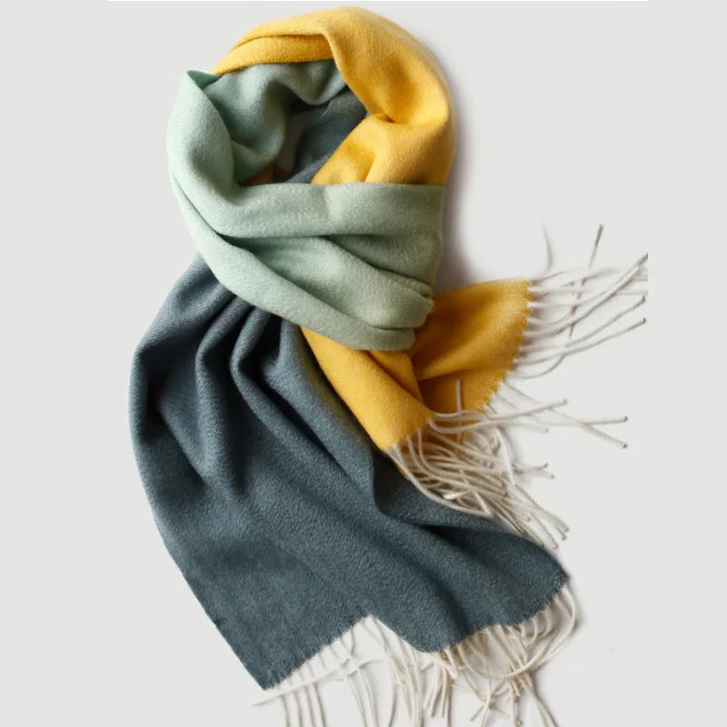 Peach Ombre Cashmere Womens Scarf | Hypoallergenic - Allergy Friendly - Naturally Free