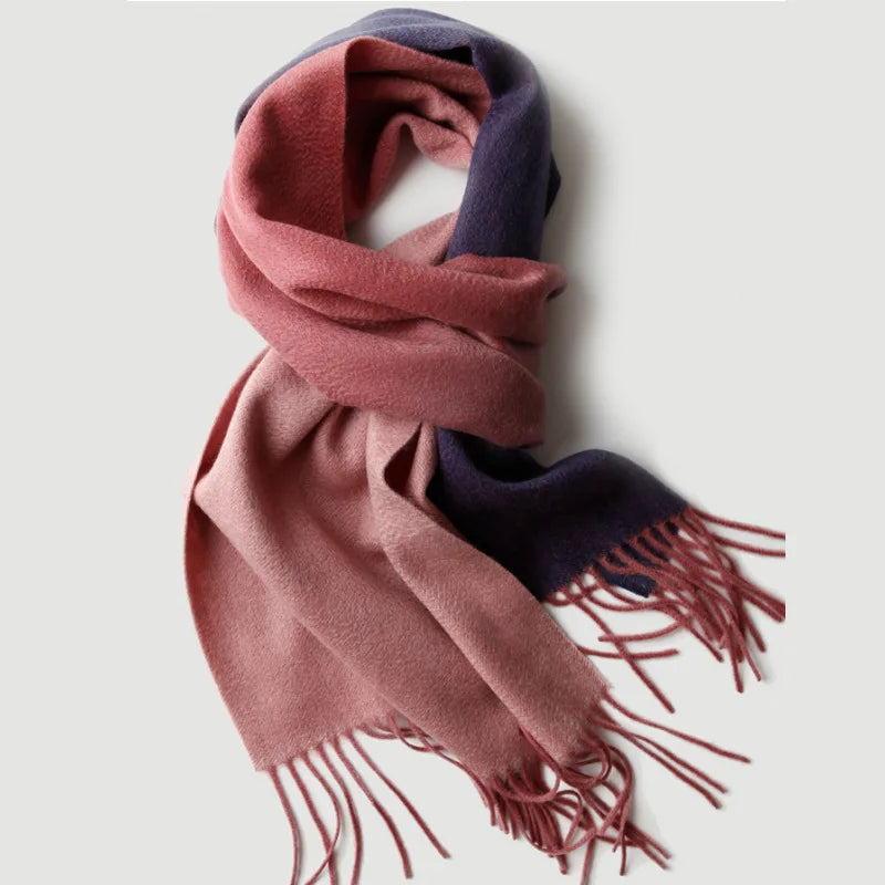 Peach Ombre Cashmere Womens Scarf | Hypoallergenic - Allergy Friendly - Naturally Free