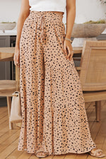 Peachy Blossom Wide Tiered 100% Viscose Culottes Pants | Hypoallergenic - Allergy Friendly - Naturally Free