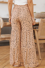 Peachy Blossom Wide Tiered 100% Viscose Culottes Pants | Hypoallergenic - Allergy Friendly - Naturally Free