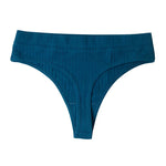 Peachy Tango 2Pcs Thongs Cotton Womens Underwear | Hypoallergenic - Allergy Friendly - Naturally Free