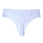 Peachy Tango 2Pcs Thongs Cotton Womens Underwear | Hypoallergenic - Allergy Friendly - Naturally Free