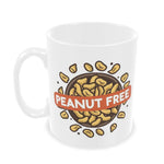 Peanut Free Ceramic Coffee Mug | Hypoallergenic - Allergy Friendly - Naturally Free