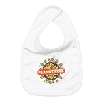 Peanut Free Organic Cotton Graphic Baby Bib | Hypoallergenic - Allergy Friendly - Naturally Free