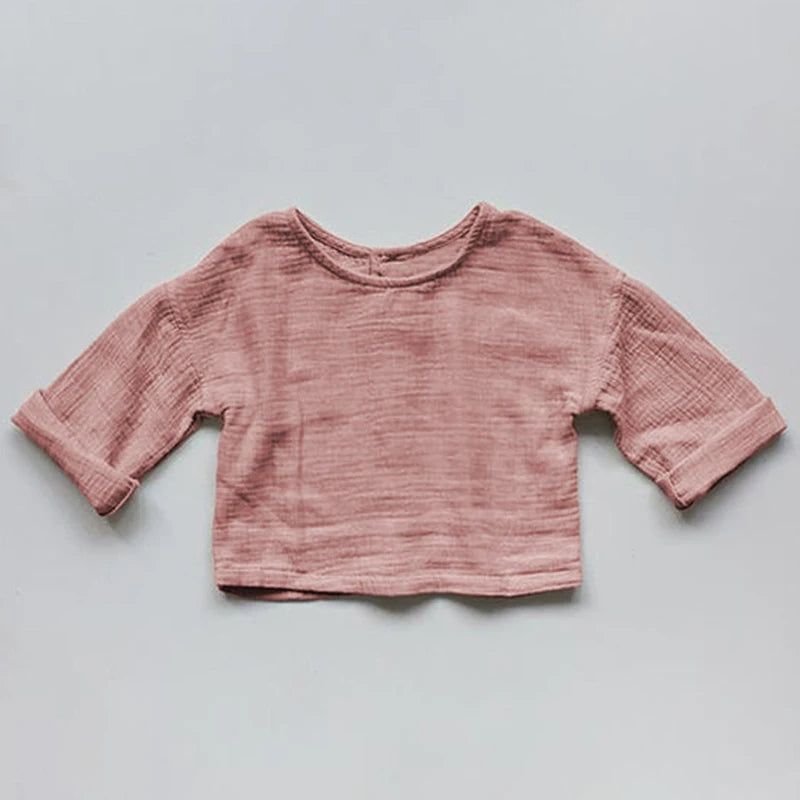 Peony Meadow Long Sleeve Organic Cotton Baby Top | Hypoallergenic - Allergy Friendly - Naturally Free