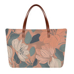 Petal Pink Floral Vegan Leather Tote Bag | Hypoallergenic - Allergy Friendly - Naturally Free