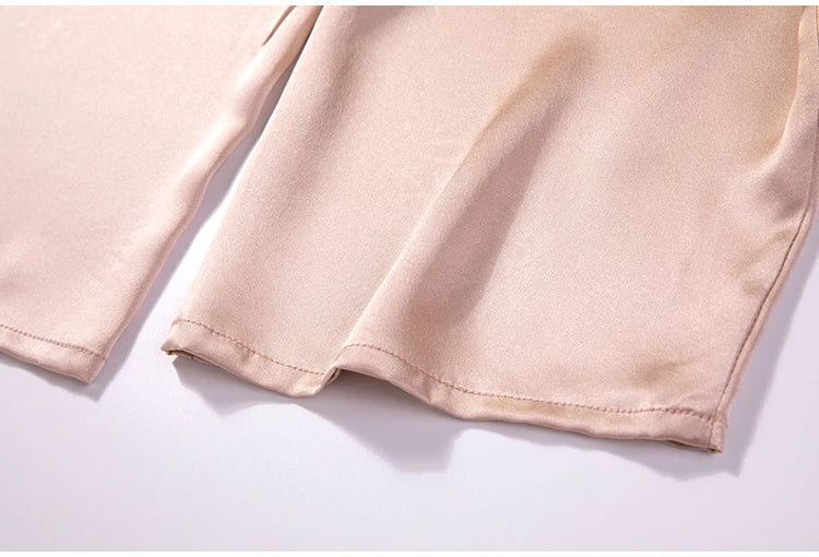 Pink Garden 16MM 100% Mulberry Silk Pajama Set | Hypoallergenic - Allergy Friendly - Naturally Free