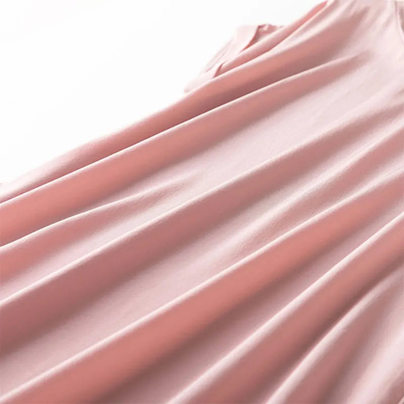 Pink Garden 19MM V-Neck 100% Mulberry Silk Midi Dress | Hypoallergenic - Allergy Friendly - Naturally Free