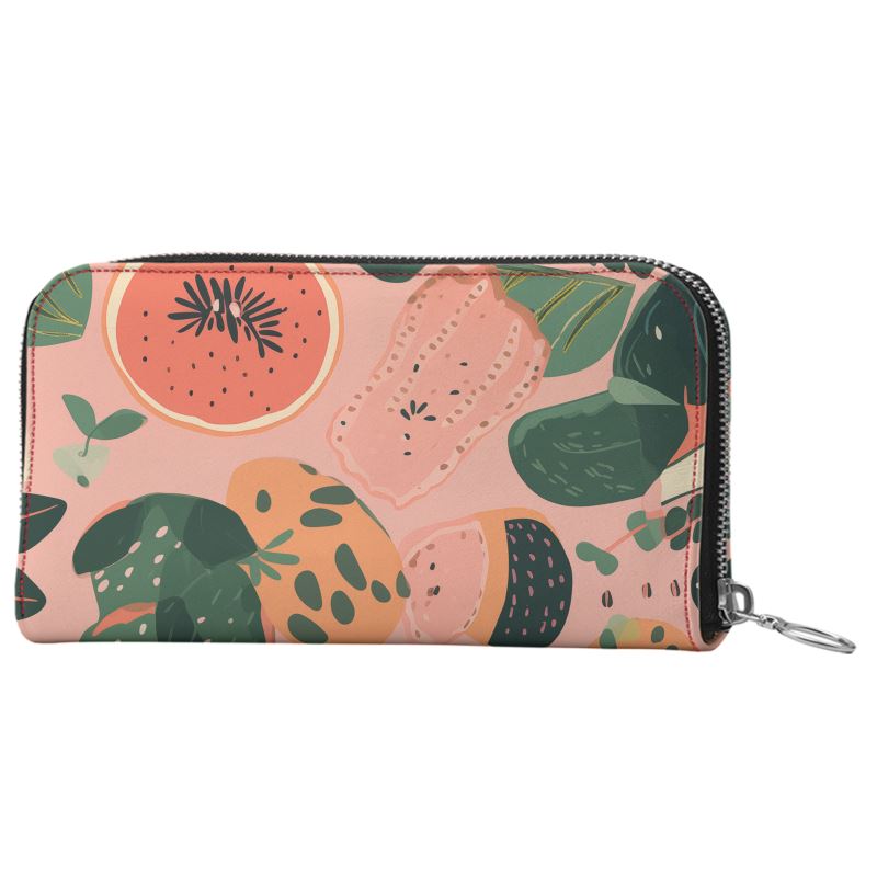 Pinkberry Melon 100% Leather Wristlet | Hypoallergenic - Allergy Friendly - Naturally Free