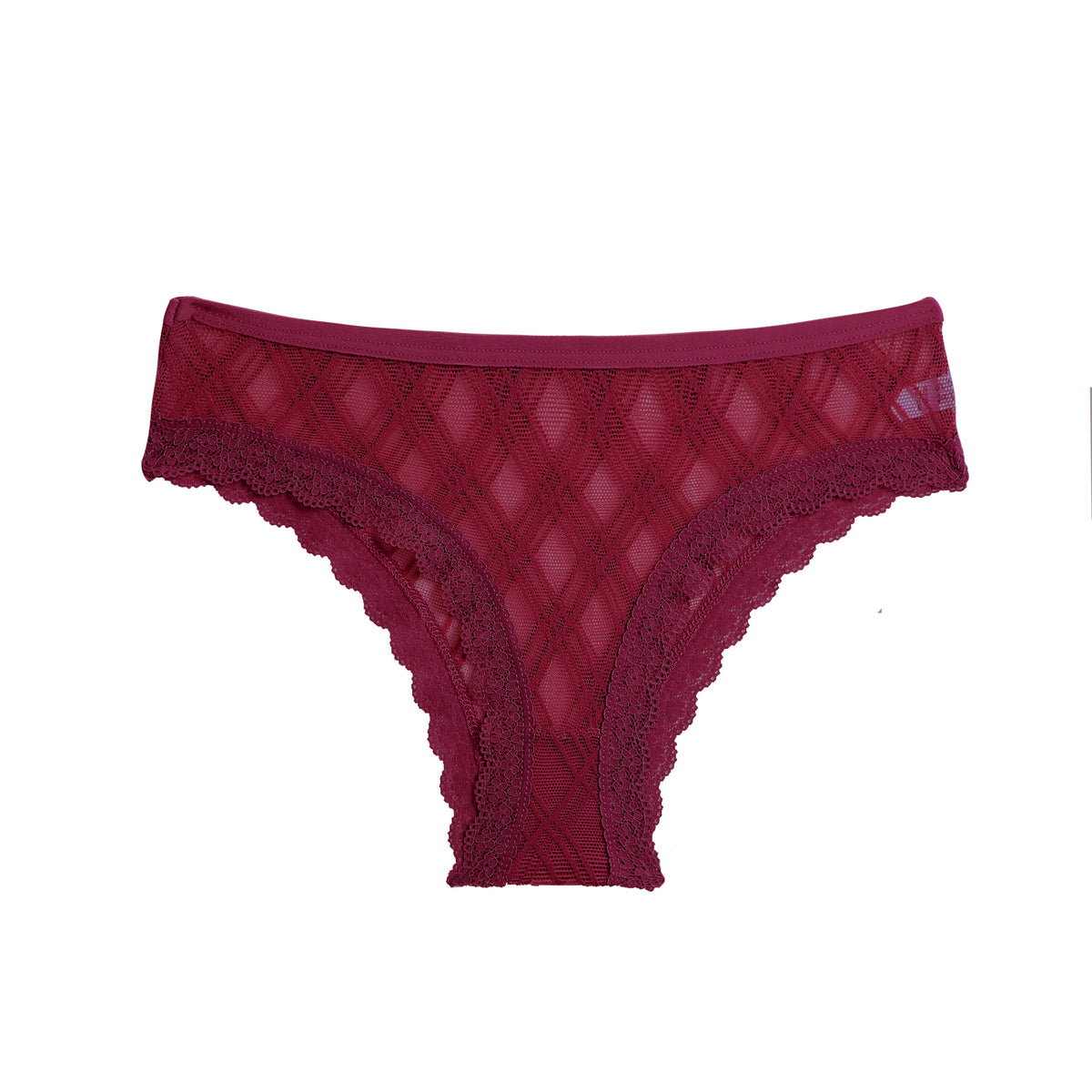 Pomegranate Elegance Cotton Lace Underwear | Hypoallergenic - Allergy Friendly - Naturally Free