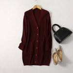 Pomegranate Garden Knit Silk Cashmere Cardigan | Hypoallergenic - Allergy Friendly - Naturally Free