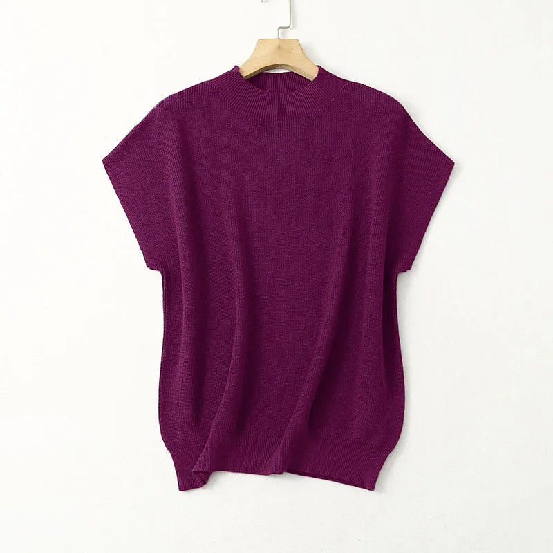 Pumpkin Spice Mulberry Silk Cashmere Sweater Vest | Hypoallergenic - Allergy Friendly - Naturally Free