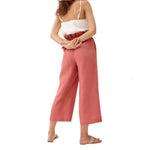 Raspberry Harvest Culottes 100% Linen Pants | Hypoallergenic - Allergy Friendly - Naturally Free