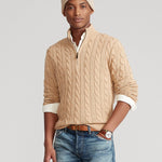 Riverside Coast Zipper Knit 100% Cotton Mens Sweater | Hypoallergenic - Allergy Friendly - Naturally Free