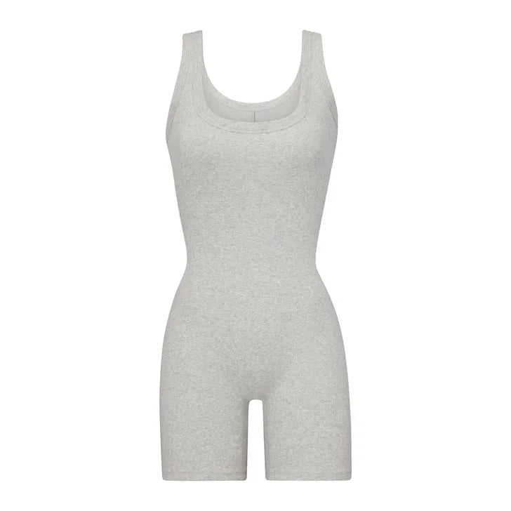 Rocky Plain Sleeveless 100% Cotton Jumpsuit | Hypoallergenic - Allergy Friendly - Naturally Free