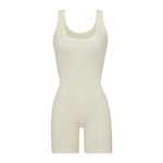 Rocky Plain Sleeveless 100% Cotton Jumpsuit | Hypoallergenic - Allergy Friendly - Naturally Free