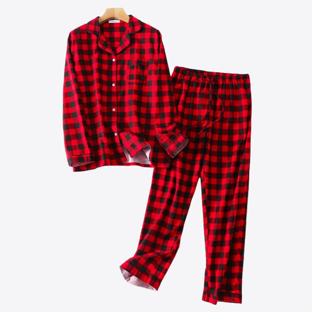 Ruby Winter Plaid 100% Cotton Pajamas | Hypoallergenic - Allergy Friendly - Naturally Free