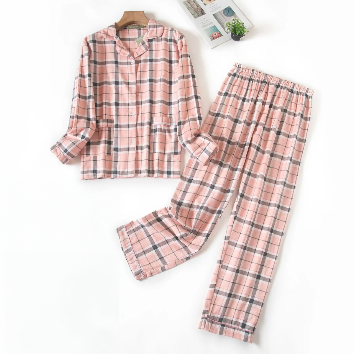 Ruby Winter Plaid 100% Cotton Pajamas | Hypoallergenic - Allergy Friendly - Naturally Free
