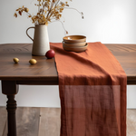 MENIQUE 100% Linen Table Runner