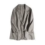 Rustic Elegance 100% Linen Blazer | Hypoallergenic - Allergy Friendly - Naturally Free