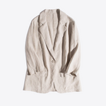 Rustic Elegance 100% Linen Blazer | Hypoallergenic - Allergy Friendly - Naturally Free