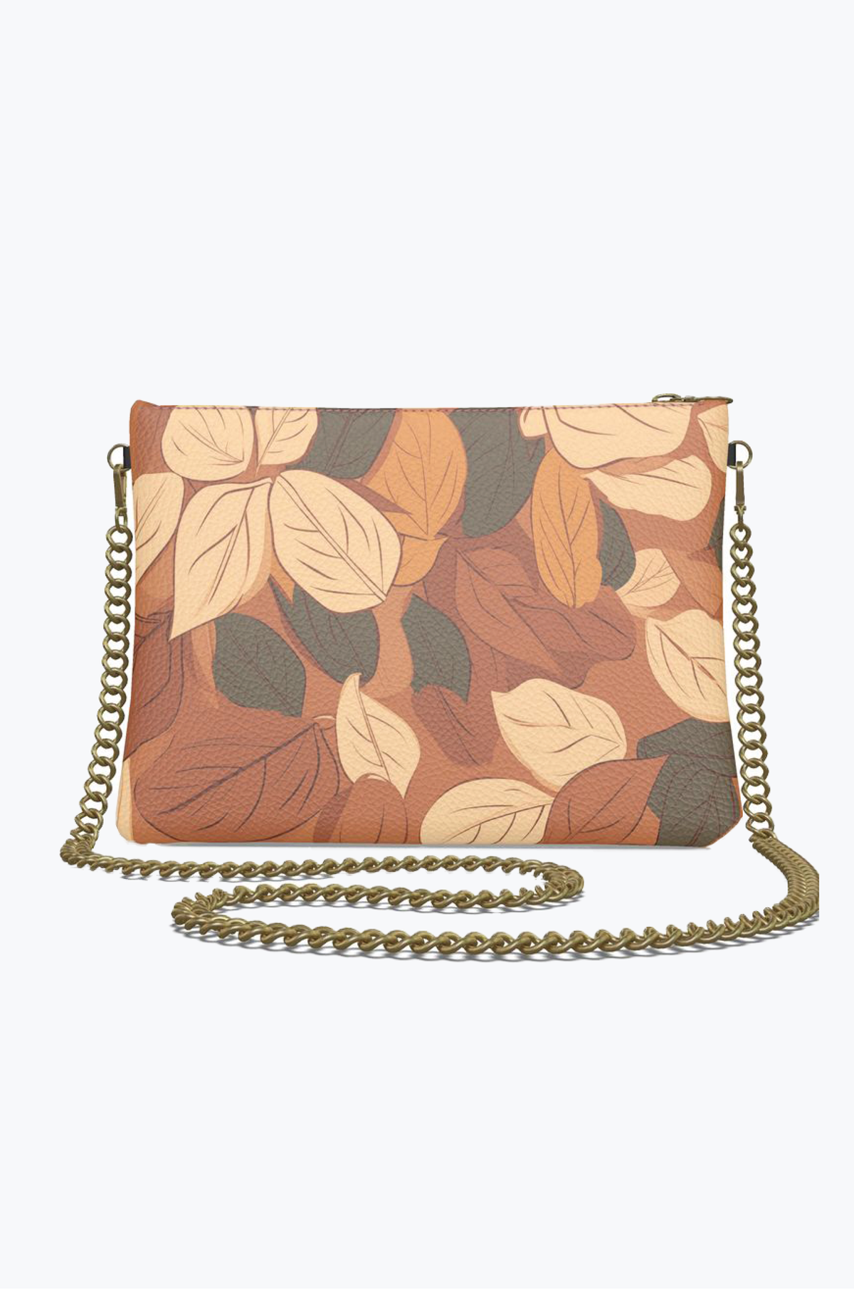 Rustling Leaf Foilage 100% Leather Crossbody Bag | Hypoallergenic - Allergy Friendly - Naturally Free