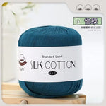 Lace Thread Silk Cotton Thread Pure Hand-woven Doll Material Package Crochet Wool Ball Worsted Silk Cotton 100%