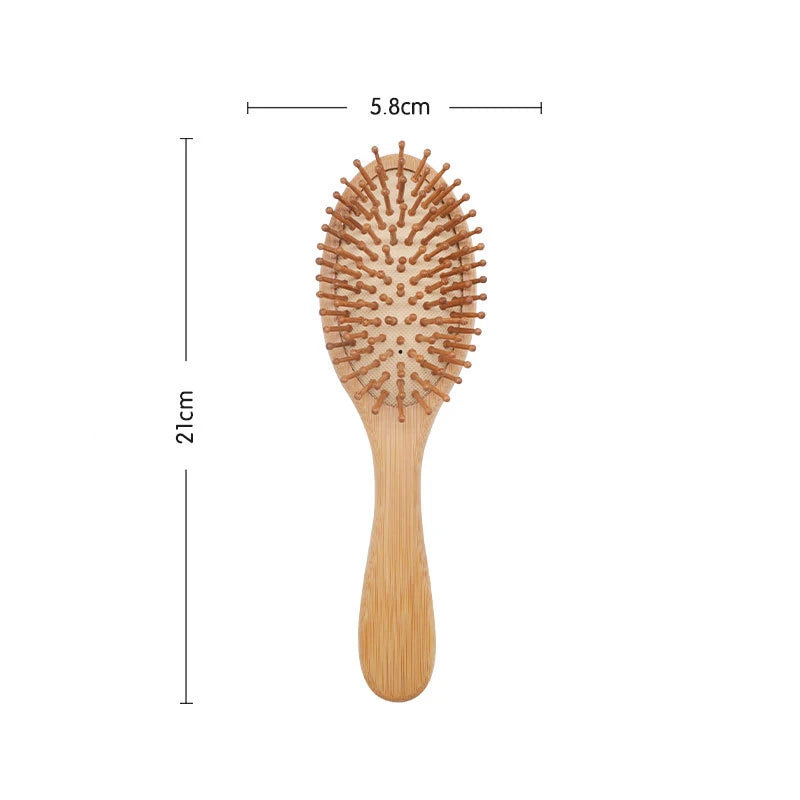 Natural Strands 100% Bamboo Hair Brush Prevents Hair Loss