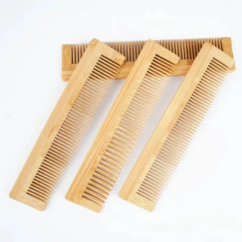 Natural Strands 1Pc Anti-Static Wood Bamboo Hair Comb