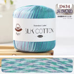 Lace Thread Silk Cotton Thread Pure Hand-woven Doll Material Package Crochet Wool Ball Worsted Silk Cotton 100%