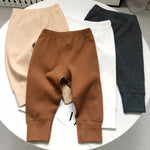 Brown Sugar Ribbed 100% Cotton Baby Pants