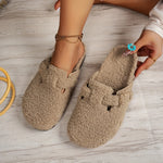 Women's and Men's Winter Indoor Home Warm, Warm and Comfortable Plush Slippers