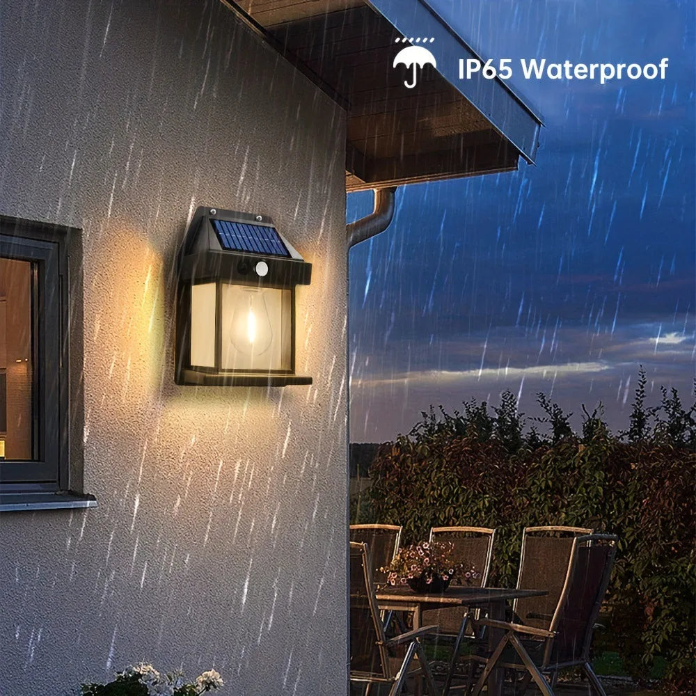 Energy Savers Outdoor Wall Tungsten Solar Light With Motion Sensors