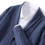 Stormy Mountain Merino Wool Cashmere Mens Cardigan