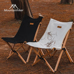 Outdoor Solid Wood Folding Chair Portable Beach Chair Camping Fishing Picnic Foldable Beech Ann Cotton Canvas Butterfly Chair