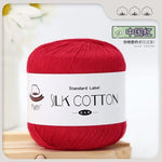 Lace Thread Silk Cotton Thread Pure Hand-woven Doll Material Package Crochet Wool Ball Worsted Silk Cotton 100%