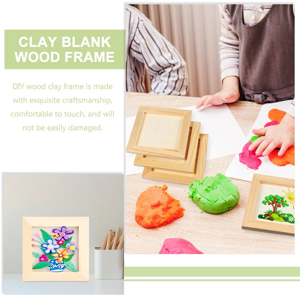 Wood Clay Photo Frames