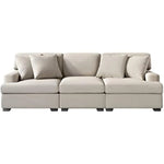 Ivory Sands Cotton Sofa With 4 Pillows